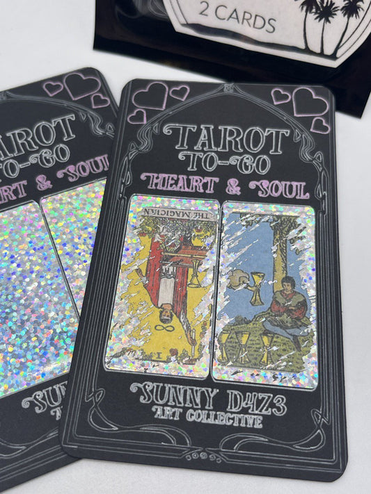 scratchers - tarot to go 2 card pack - heart & soul - sunny d4z3 art collective