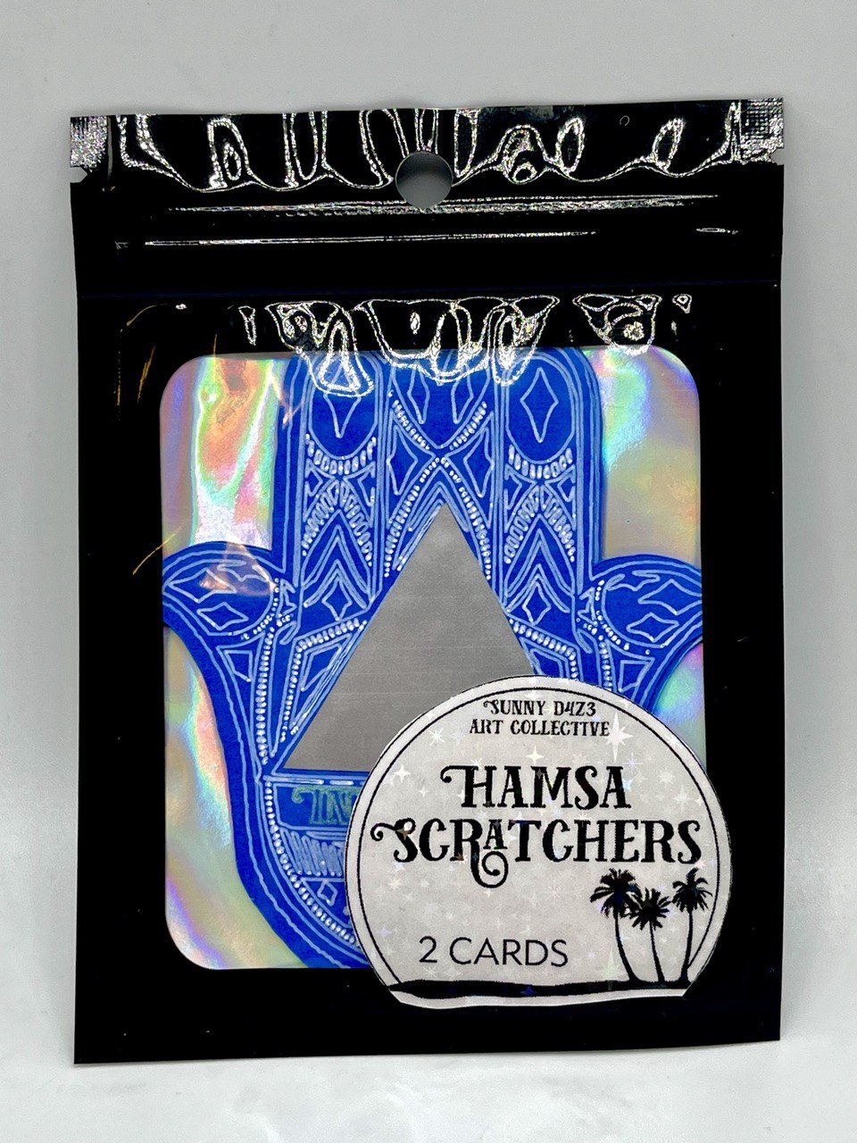 scratchers - inner echo hamsa scratch off - 2 card pack - sunny d4z3 art collective