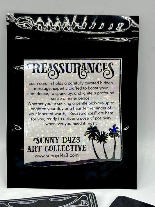 scratchers - reassurances scratch off - 2 card pack - sunny d4z3 art collective