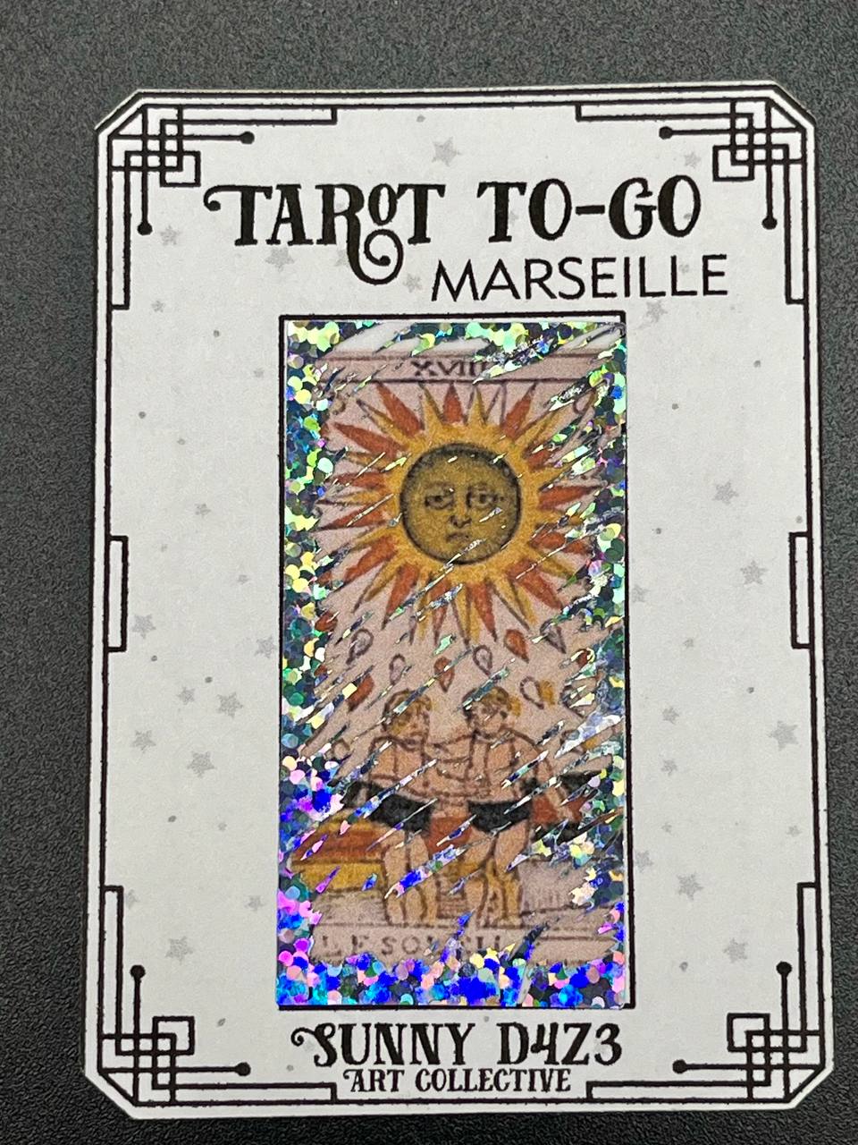 scratchers- tarot to go white scratch off - 3 card pack - MARSEILLE