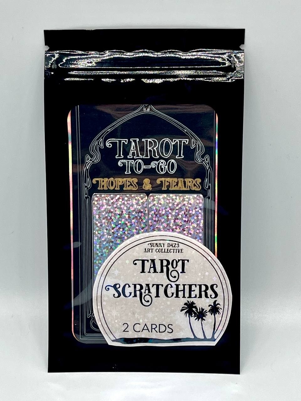 scratchers - tarot to go 2 card pack - hopes & fears - sunny d4z3 art collective